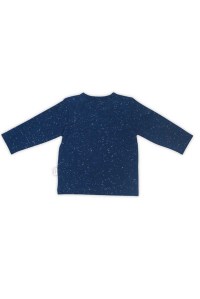 футболка с рукавами для новорожденных speckled blue jollein фото 3