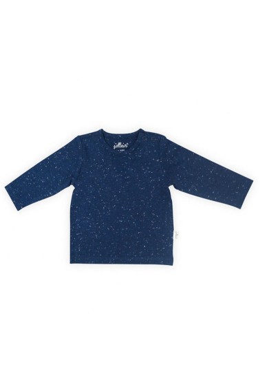 футболка с рукавами для новорожденных speckled blue jollein
