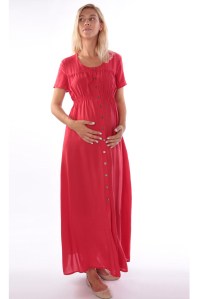 платье для беременных длинное красное euromama