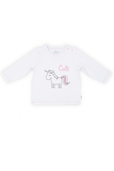 футболка с рукавами для новорожденных unicorn jollein