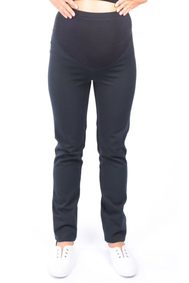 брюки габардин для беременных темно-синий euromama