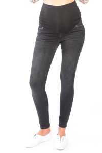 брюки джинс для беременных черные euromama