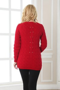 пуловер для беременных чили красный  one size  мамуля красотуля фото 2