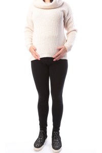 лосины для беременных с начесом черные euromama фото 2