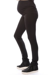 брюки джерси с начесом черный для беременных euromama фото 2