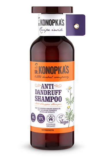 шампунь для волос против перхоти 500 мл dr.konopkas