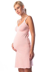 сорочка меланж розовая для беременных и кормления euromama фото 3