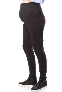 брюки-джоггеры футер с начесом чрные для беременных euromama фото 2