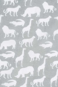 комплект муслиновых пеленок 70х70 см, 4 шт, safari stone grey jollein фото 3