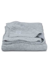 вязаный плед melange knit 75х100 см soft grey jollein