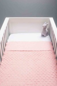 вязаный плед fancy knit 75х100 см mini dots blush pink jollein фото 2