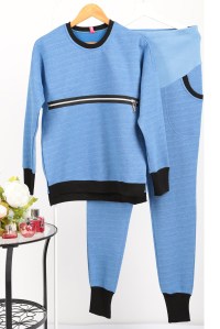 костюм футер с начесом голубой для беременных и кормящих euromama фото 9