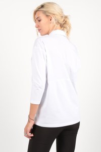 блуза-рубашка белая для беременных и кормящих euromama фото 3