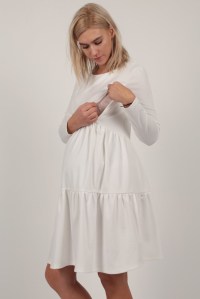 платье с воланами молоко для беременных и кормящих euromama фото 2