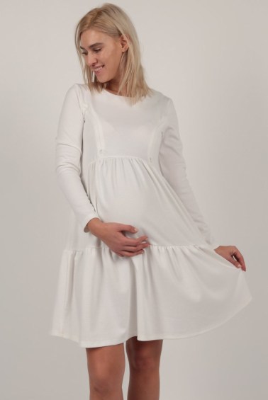 платье с воланами молоко для беременных и кормящих euromama