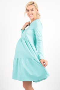 платье с воланами ментол для беременных и кормящих euromama фото 4