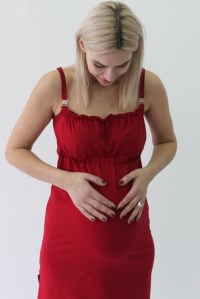 сорочка для беременных и кормящих бордо euromama фото 3