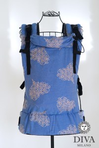 эрго-рюкзак diva basico azzurro, one  diva фото 4
