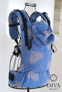 эрго-рюкзак diva basico azzurro, one  diva фото 5
