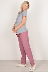 пижама для беременных и кормления цвет 2 euromama
