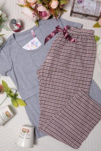 пижама для беременных и кормления цвет 16 euromama фото 5