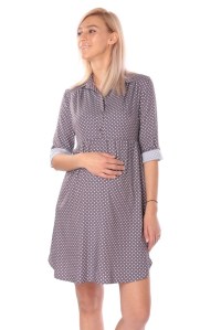 Платье-рубашка капучино для беременных 