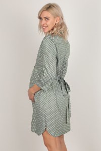 платье-рубашка олива для беременных  euromama фото 3