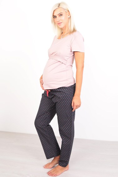 пижама для беременных и кормления цвет 8 euromama