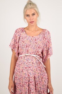 платье для беременных штапель розовое euromama фото 3