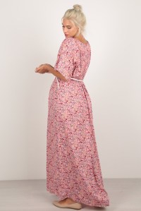 платье для беременных штапель розовое euromama фото 2
