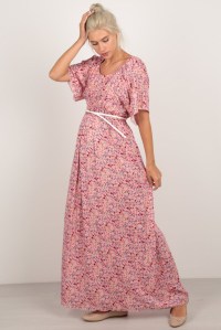 Платье для беременных штапель розовое