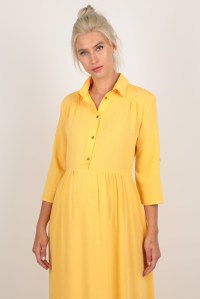 платье для беременных и кормления желтое euromama фото 2