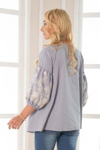 блуза для беременных магда синяя полоска мамуля красотуля фото 3
