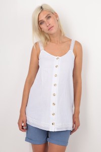 блуза-топ батист белая для беременных и кормления  euromama