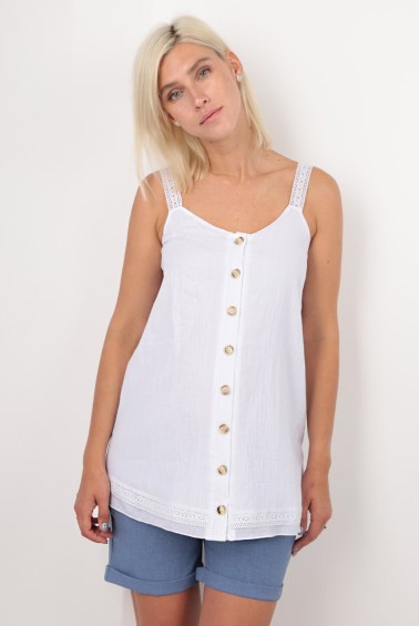блуза-топ батист белая для беременных и кормления  euromama