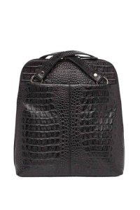 небольшой женский рюкзак eden black caiman lakestone
