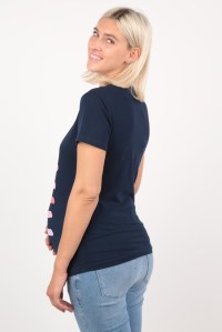 футболка для беременных и кормящих помадки темно-синий euromama фото 3