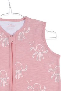 муслиновый спальный мешок 90 см octopus pink jollein фото 2
