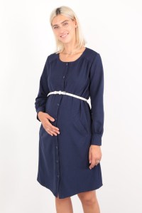 элегантное платье темно-синий для беременных euromama