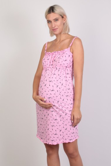 сорочка для беременных и кормящих одуванчик розовый euromama