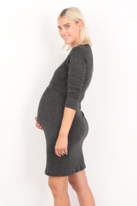 платье для беременных и кормления чрный euromama фото 4