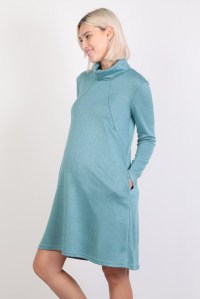 платье для беременных и кормления бирюзовый euromama фото 3