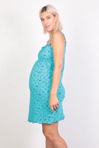 сорочка для беременных и кормящих одуванчик бирюзовый euromama фото 2