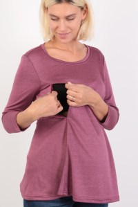 блузка брусника для беременных и кормящих euromama фото 2