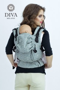 эрго-рюкзак для новорожденных diva basico argento one  diva basico фото 3
