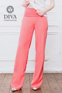 брюки для беременных и родивших diva nursingwear deborah, corallo diva nursingwear фото 5