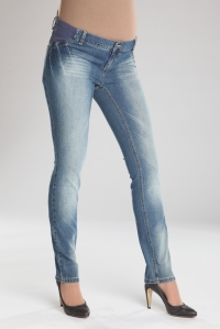 джинсы узкие с боковой вставкой mamita фото 5