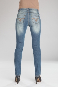 джинсы узкие с боковой вставкой mamita фото 4