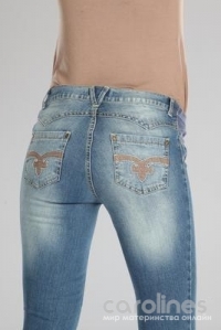 джинсы узкие с боковой вставкой mamita фото 2