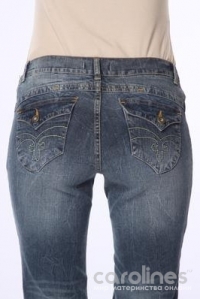джинсы прямые с боковой вставкой mamita фото 2